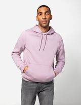 Mikina s kapucňou - Zmes bavlny - ruzova