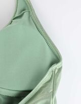 Jednodílné plavky - Recyklovaný polyester - zelena