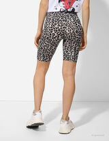 Helanke - Leopard print - svetlo-siva