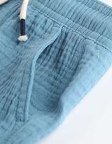 Bermuda - Mussola - celeste