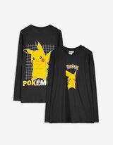 Marškinėliai ilgomis rankovėmis - Pokémon - tamsiai pilkas
