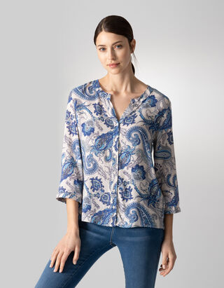 Blouse - Viscose - Beige
