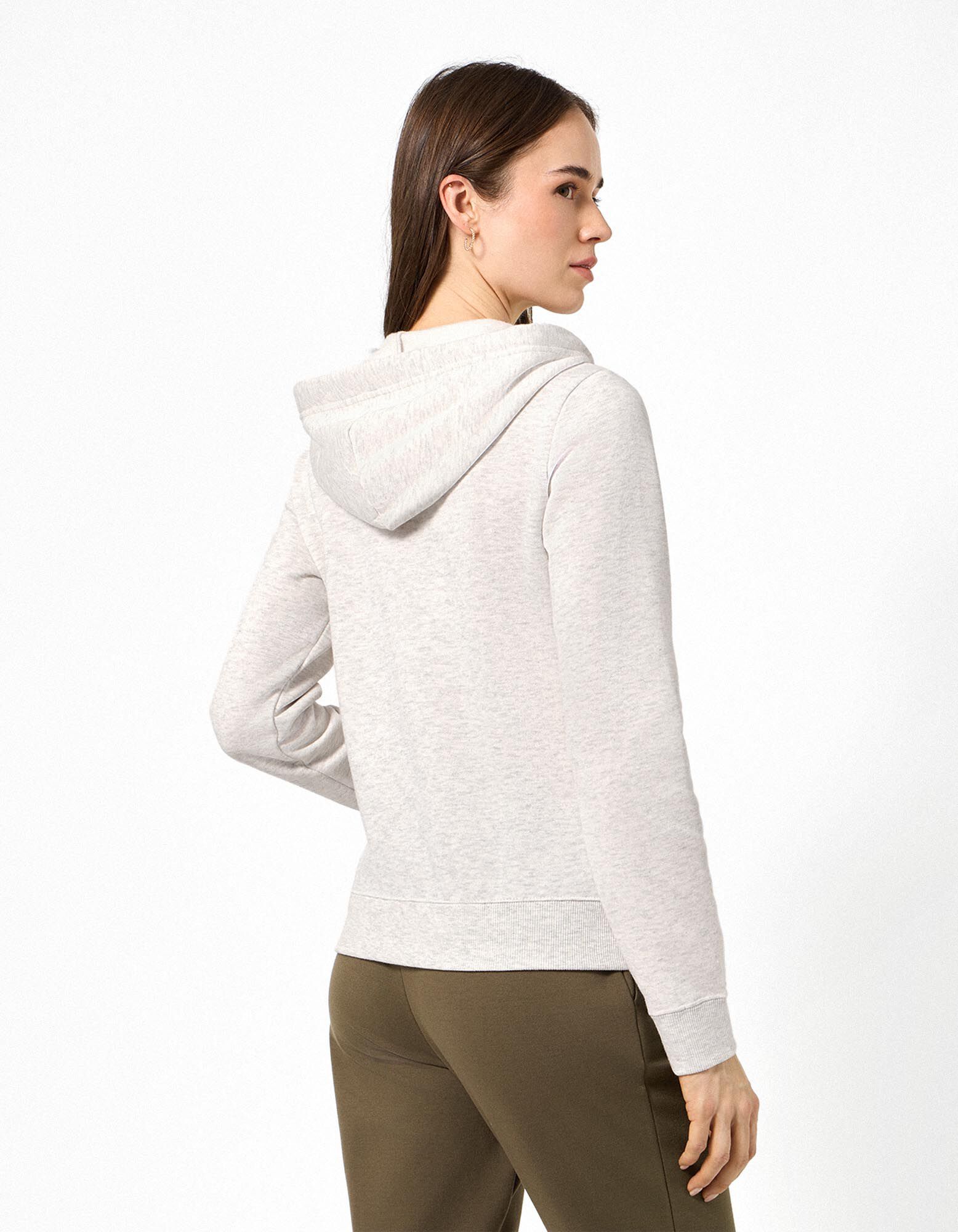 Sweatjacke - Regular Fit - Hellgrau