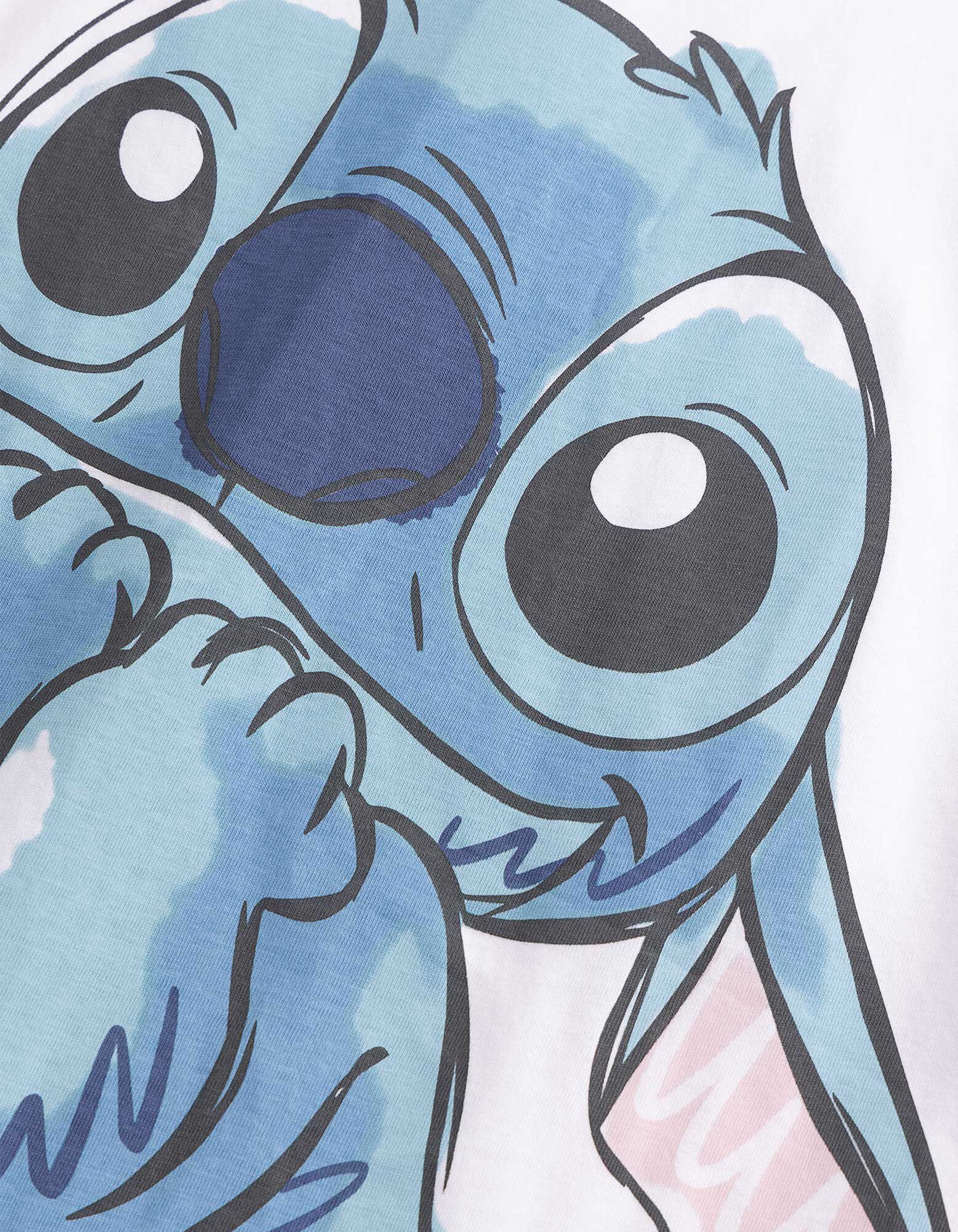 T-Shirt - Lilo & Stitch - Wei&szlig;