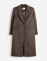 Mantel - Wol look - bruin