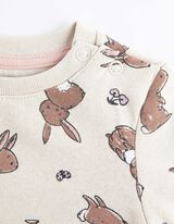 bluza - nadruk na całej powierzchni - bez