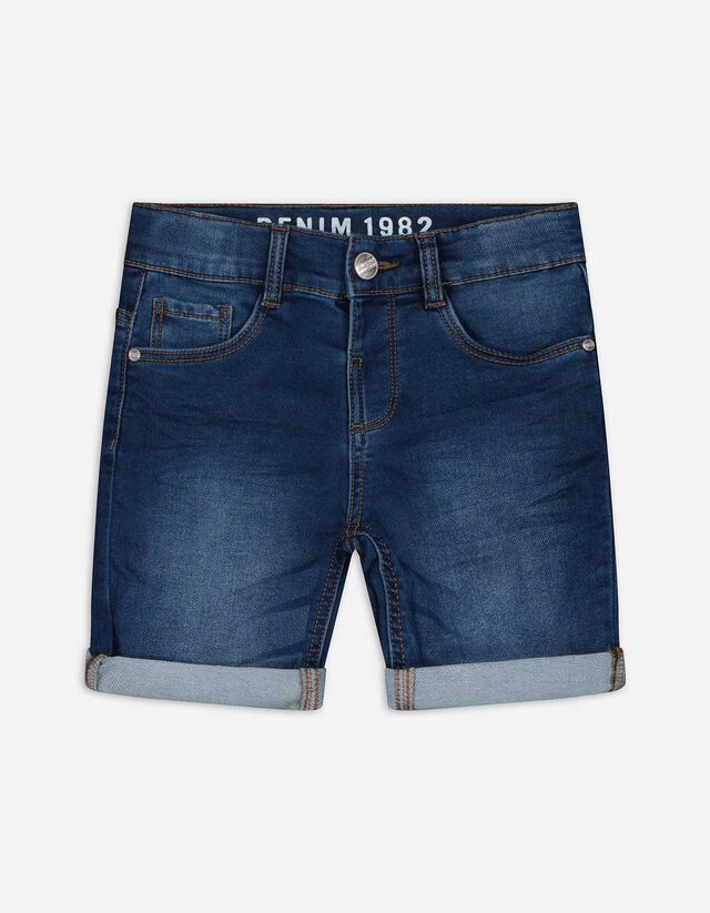 Jeansshorts - Regulierbarer Saum - dunkelblau