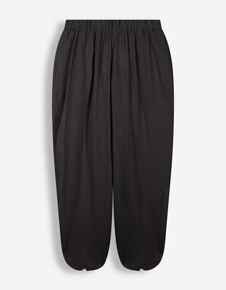 Hose - Musselin - schwarz