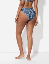 Bikinislip - Allover-Print - blau