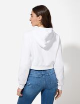 Cipzáros melegítőfelső - Egyszínű - feher