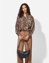 Tasche - Lederoptik - schwarz