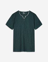 T-shirt - Dubbellaagse look - donkergroen