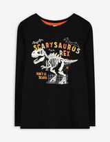 Langarmshirt - Halloween - schwarz