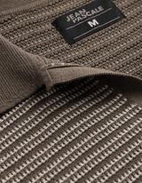 Poloshirt - Strick - hellbraun