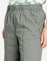 Jogger pants - Wide fit - donkergroen