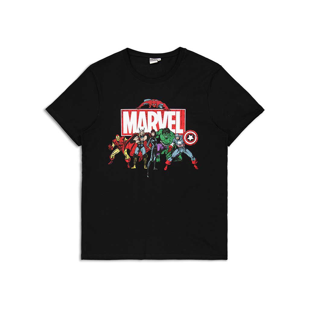 Marvel Herren T-Shirt – Offizielles Lizenzprodukt Mit Superhelden-Design, Baumwolle