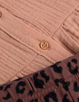 Set aus Kleid und Leggings - Musselin - hellbraun