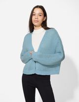 Cardigan - weite &Auml;rmel - hellblau