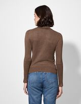 Maglione - Collo dolcevita - marrone