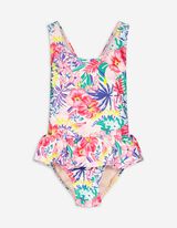Costume da bagno - Volant - bianco