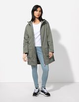 Parka - Baumwoll-Mix - dunkelgr&uuml;n
