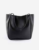 Handtas - Imitatieleer - zwart