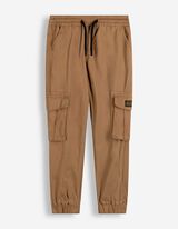 Jogpants - Aufgesetze Taschen - Braun