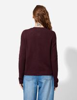 Kardigán - Gombolópántos - sotetlila