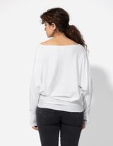 Pullover - Oversized Fit - wei&szlig;