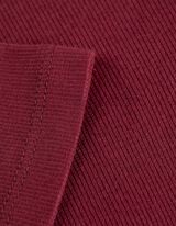 Tričko - Rebrovan&aacute; &scaron;trukt&uacute;ra - tmavocervena