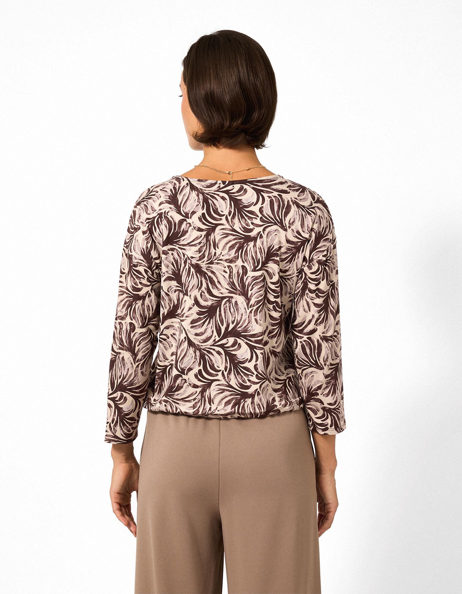 Shirt - Knotendetail - Beige