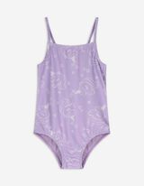 Badeanzug - Allover-Print - lila