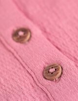 Kleid - Crinkle-Optik - rosa