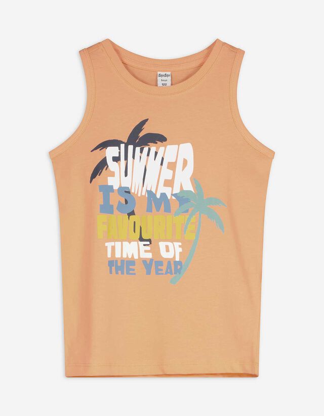 Tanktop - Frontprint - orange