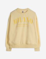 Sweatshirt - Tekst - lichtgeel