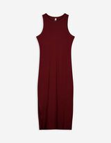 Maxikleid - einfarbig - rot