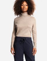 Maglia a manica lunga - Bottoni decorativi - beige