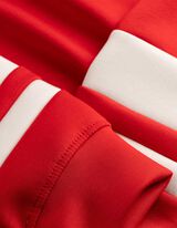 Sweatshirt - Contrasterende inzetten - rood