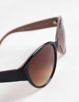 akiniai nuo saulės - Ovalas - tamsiai rudas