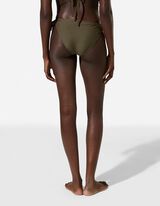 Badehose - Metallic-Details - Khaki