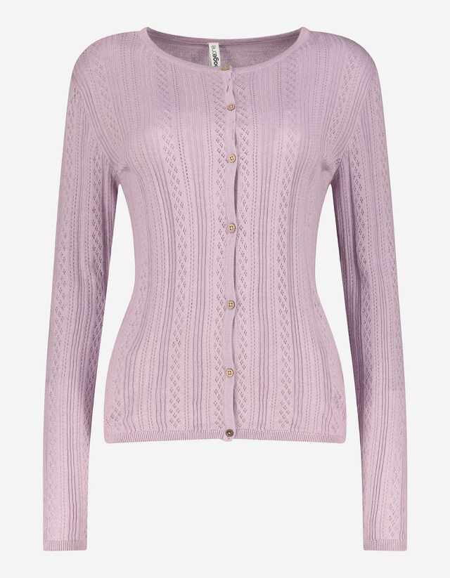 kardigan - Slim Fit - lila