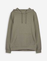 Hoodie - Capuchon met tunnelkoord - donkergroen