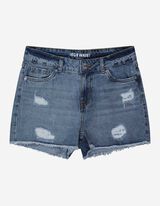 Pantaloncini di jeans - Design multicolore - blu