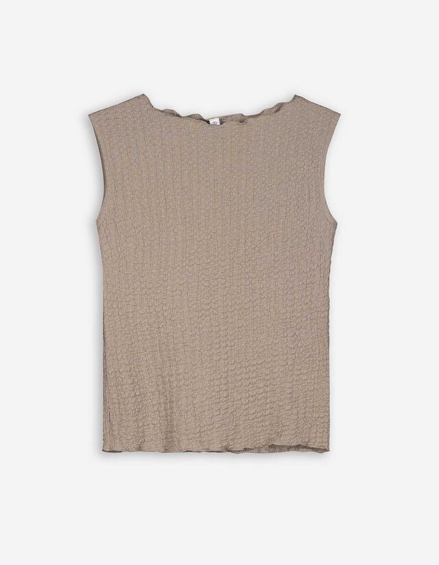 top - Mockneck - bez