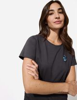 Majica kratek rokav - Lilo in Stitch - temno siva