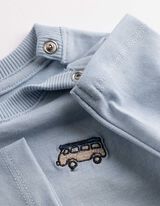 Tričko s dlouh&yacute;m ruk&aacute;vem - V&yacute;&scaron;ivky - svetle  modra