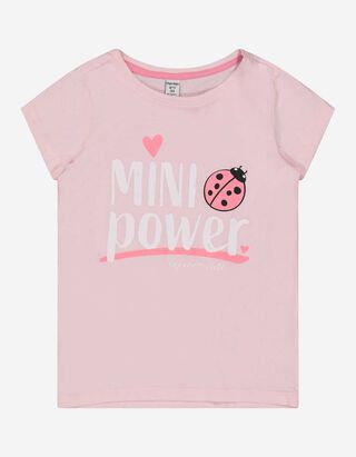 T-shirt - Glitterprint - roze