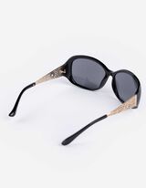 akiniai nuo saulės - Metalinės detalės - juodas