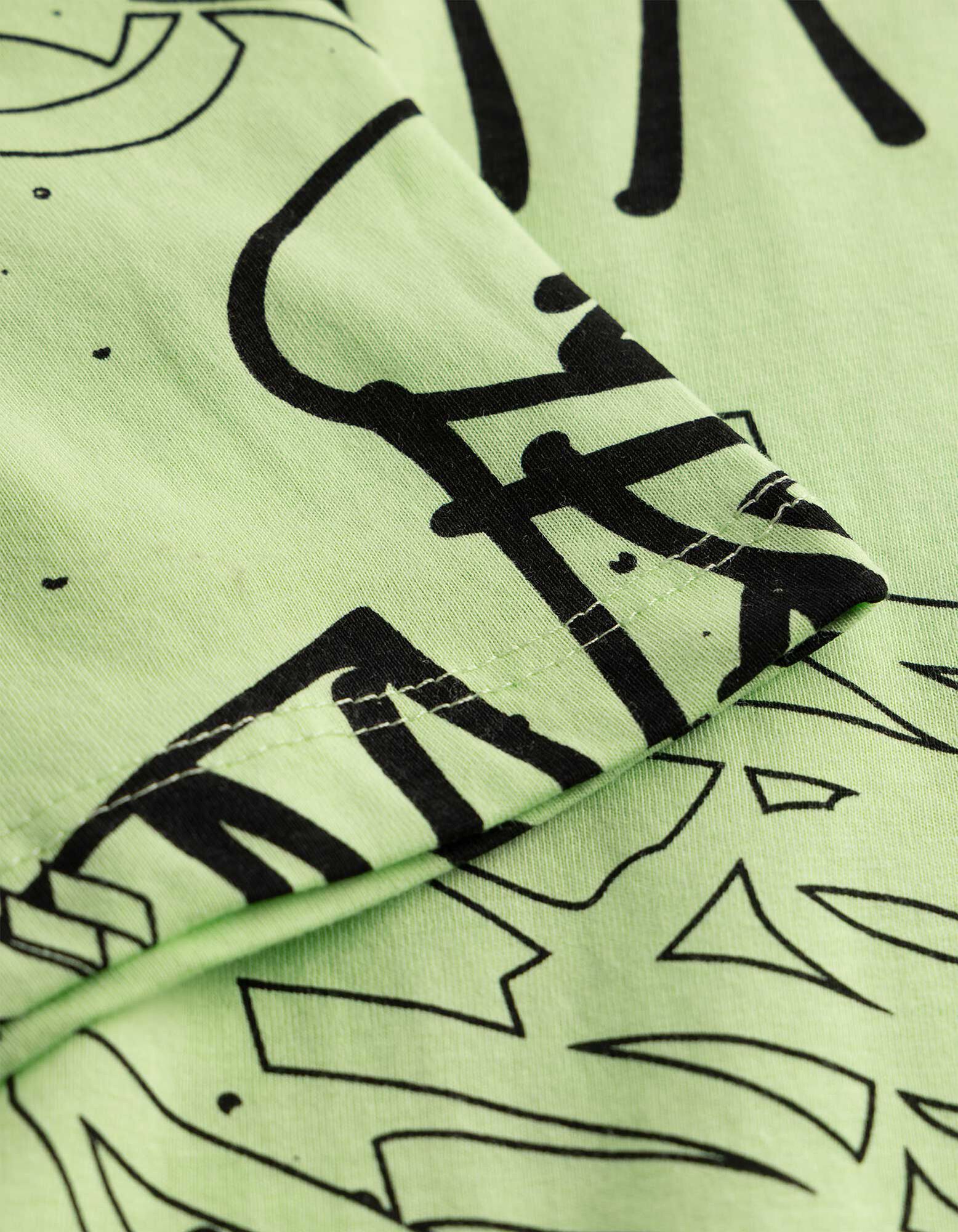 T-shirt - Oversized fit - Turkoois