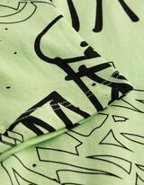 T-shirt - Oversized fit - Turkoois